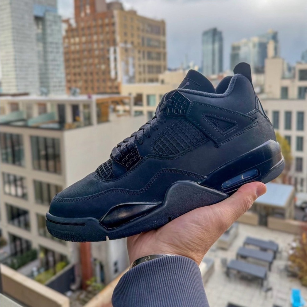 Jordan 4 Retro “Black Cat” Size 9.5 Men Black Athletic Sneakers - NEW Condition